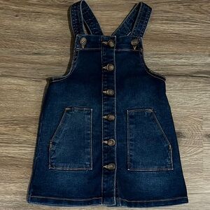 Wonder Nation Dark Blue Kids Overall Dress- NWOT